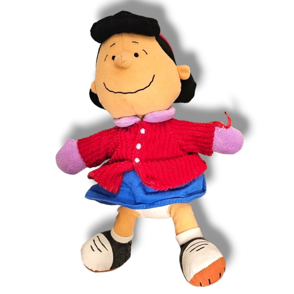 2010 Hallmark Charlie Brown Christmas Lucy Plush Winter Snow Stuffed Animal Toy - Picture 12 of 12